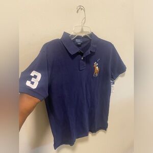 Vintage Polo Ralph Lauren Navy Collared Shirt